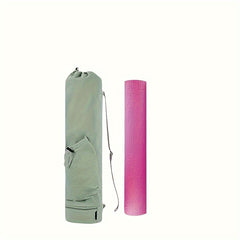 Sports Yoga Mat Storage Bag With Water Bottle Pocket & Bottom Bag