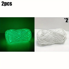 2pcs Glow in the dark Wool Soft Knitting Creative Material