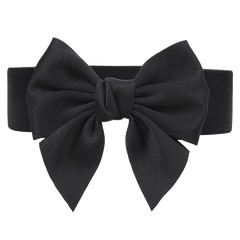 Bowknot Elastic Girdle Women's Waistband Belt Dress Acces
