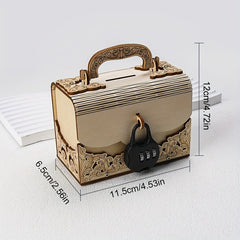 Wooden Puzzle Set Cash Box Toy Puzzle Set Assembly Kit for Home Decoration