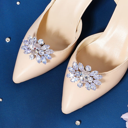 Bridal Jewelry Women's Rhinestone High Heels Shoe Buckle