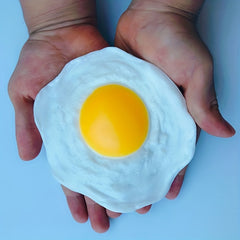 Egg Yolk King Simulation Sun Egg Flour Fried Egg TPR Soft Glue Egg Toy