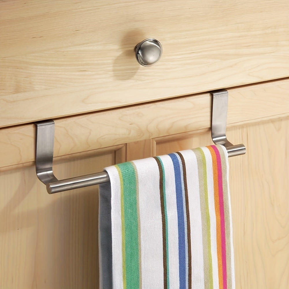 Stainless Steel Over the Door Towel Rack Storage for Bathroom