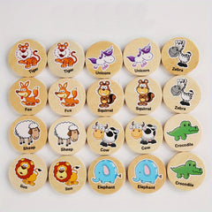 Dinosaur Matching Game Puzzle Wooden Toys