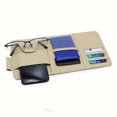 Car Sun Visor Organizer Pocket Sunglasses Holder