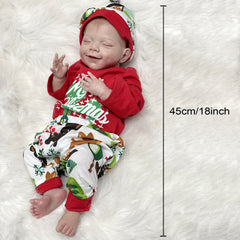 April Full Body Silicone Vinyl Bebe Reborn Doll - Lifelike Smile