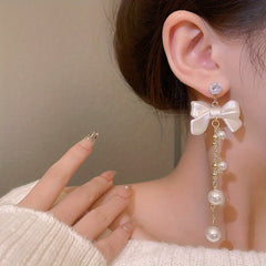 Festive Red Ball Tassel Earrings 18K Plated Jewelry