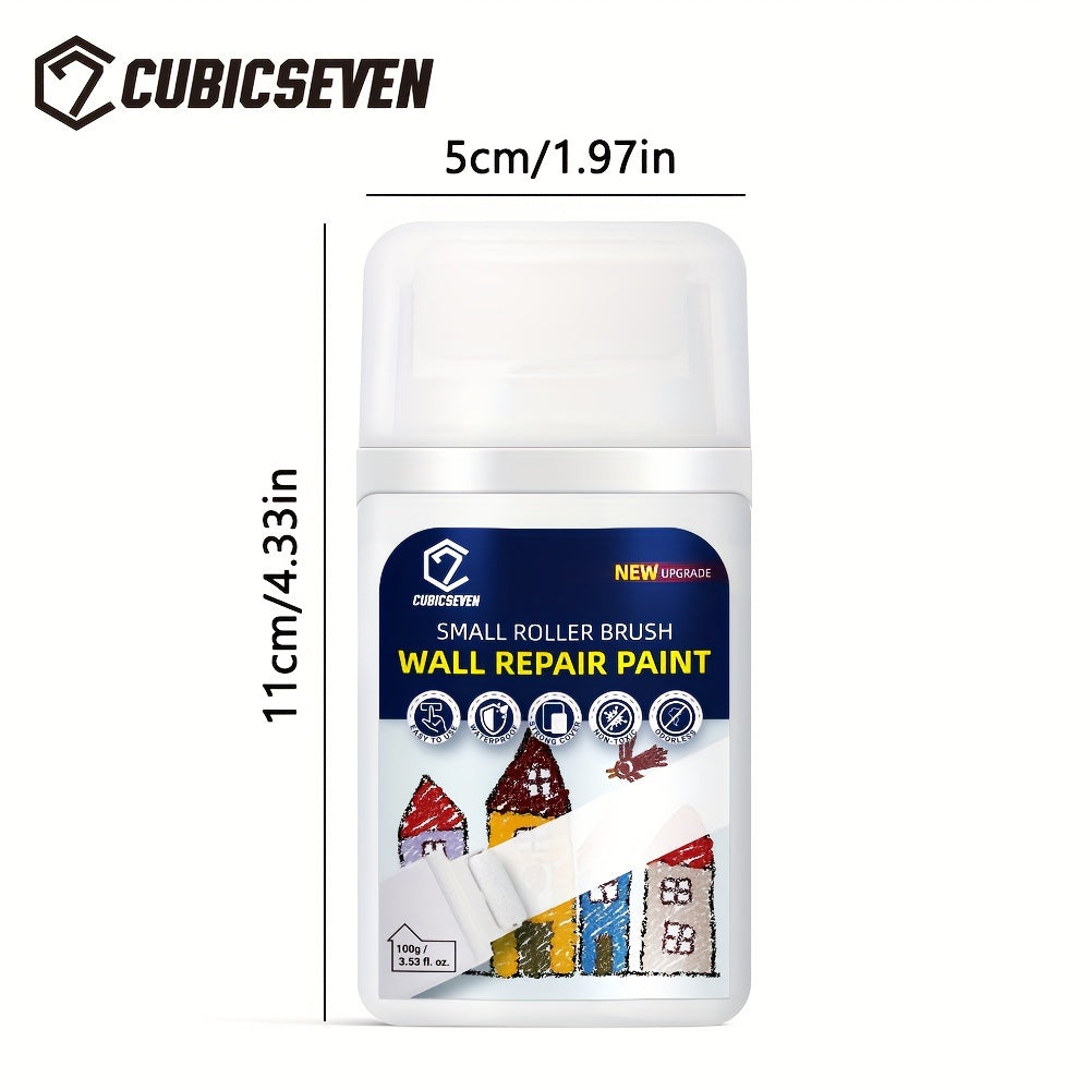 Cubicseven Small Roller Brush Wall Repair Tool 100g Latex Paint DIY Renovation