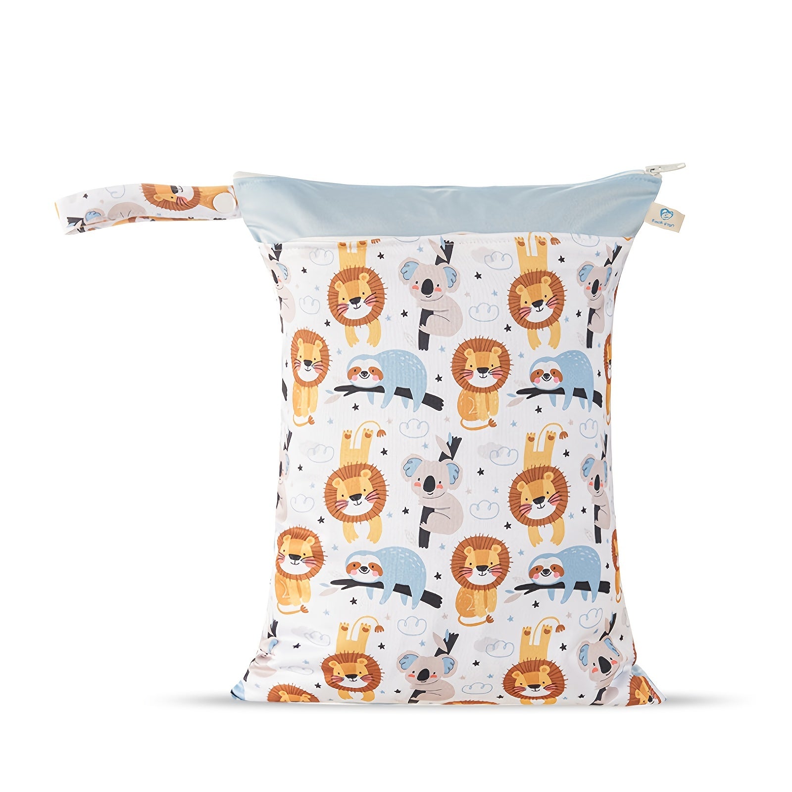 8 15 7 Inch Wet & Dry Bag Waterproof 2 Zip Pockets Swimsuit Cloth Diaper