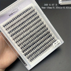 240pcs 40D Cluster Lashes DIY Eyelash Extension D Curling Long Individual Lashes