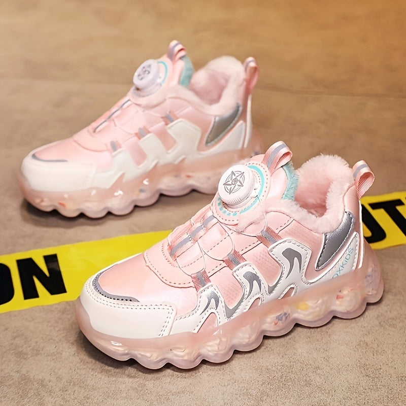Plush Lining Shoes - Comfy Breathable Sneakers