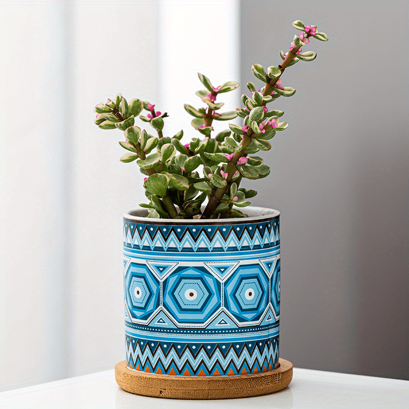 Nordic Style Ceramic Flower Pot for Succulents, Indoor and Outdoor Use
