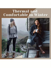 Fleece Lined Sports Leggings Women High Waisted Thermal Pants