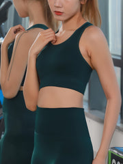Wirefree Padded Yoga Sports Bra Anti-sagging Gym Athletic Workout