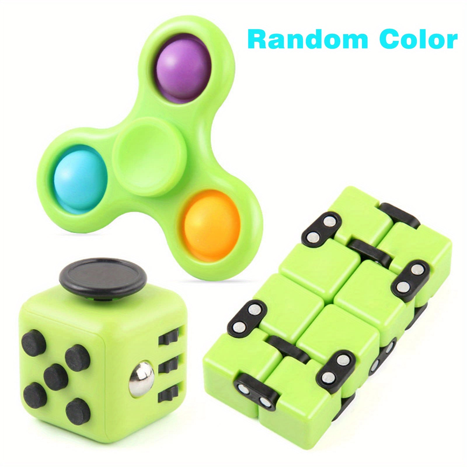 3 Piece Sensory Toys Set for Instant Stress Relief & Anxiety Reduction
