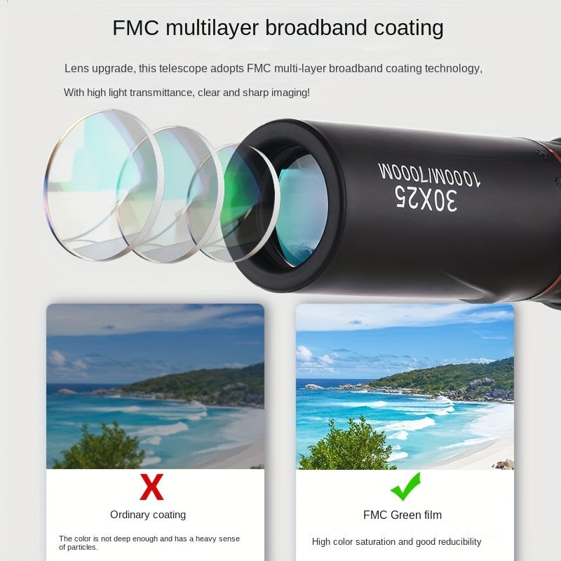 HD Monocular Telescope High Power Long Distance Viewing for Smartphone