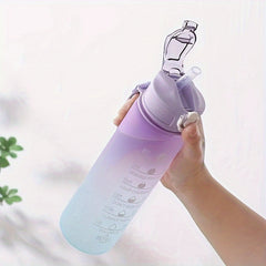 900ml Gradient Water Bottle Leakproof for Outdoor Sports