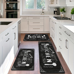 Soft Flannel Anti Fatigue Kitchen Mat Gothic Room Decor 16x48 Inches