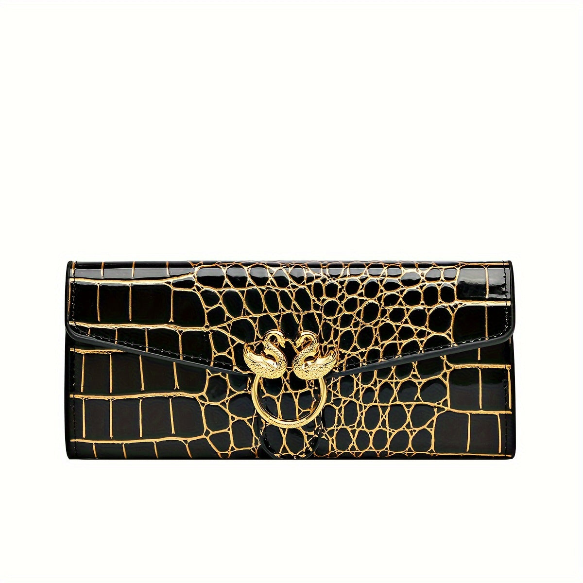 Crocodile Texture Clutch Wallet for Fashionistas