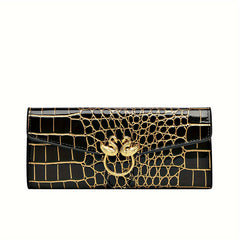 Crocodile Texture Clutch Wallet for Fashionistas