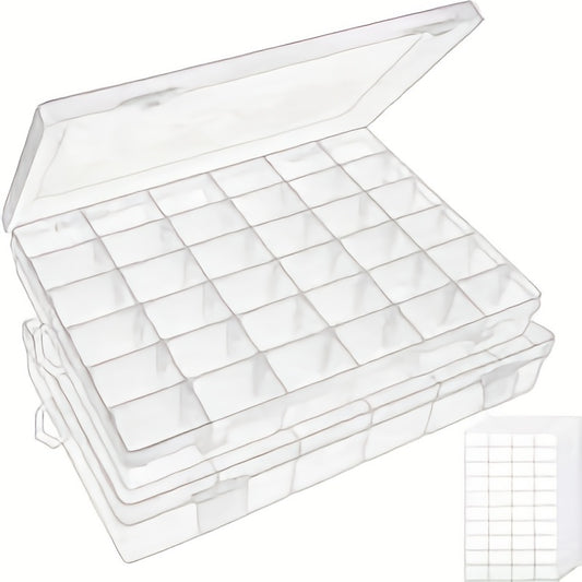 28 Grid Unloading Nail Box Beaded Storage Box High Transparent PP Empty Box