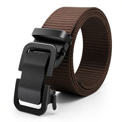 Toothless Automatic Buckle Canvas Military Training Belt