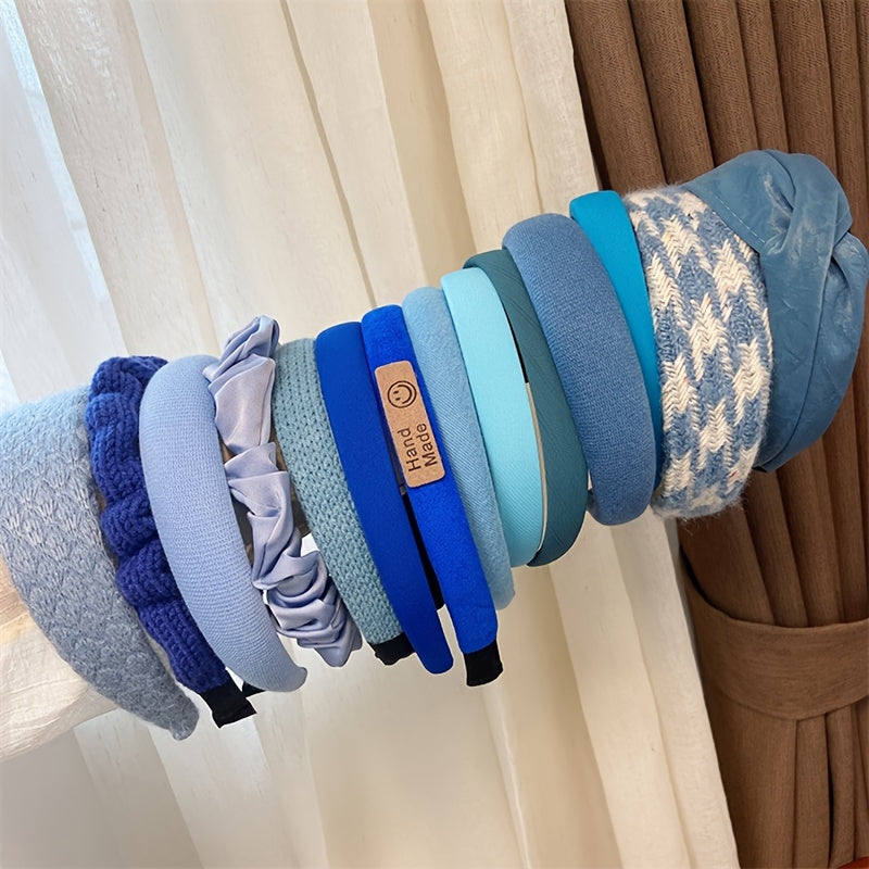 Sponge Solid Fabric Knitted Headband Fall Winter Hair Band