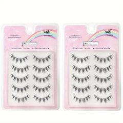 Wispy Manga False Eyelashes Natural Look Short Style TS13