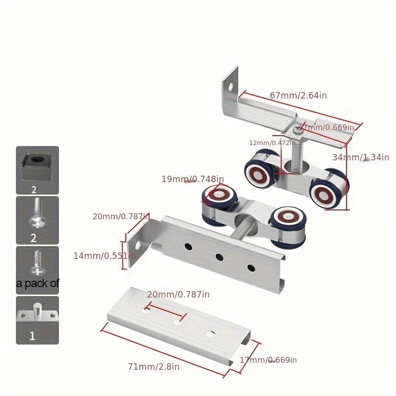 Alloy Door Wheel Buffer Wheel Sliding Door Pulley