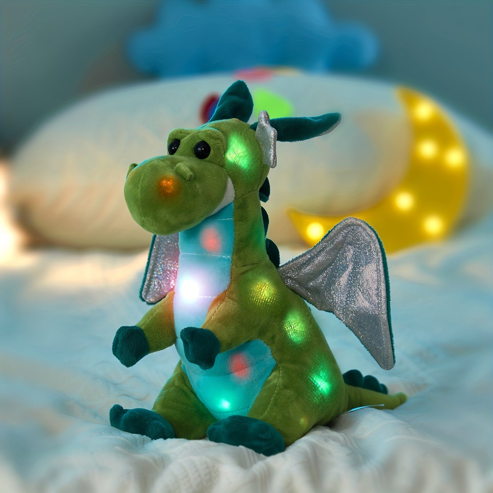 Luminous Dinosaur Plush Toy Soft Stuffed Animal with Wings