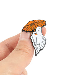 Easter Ghost Brooch Skull Pin Enamel Pin