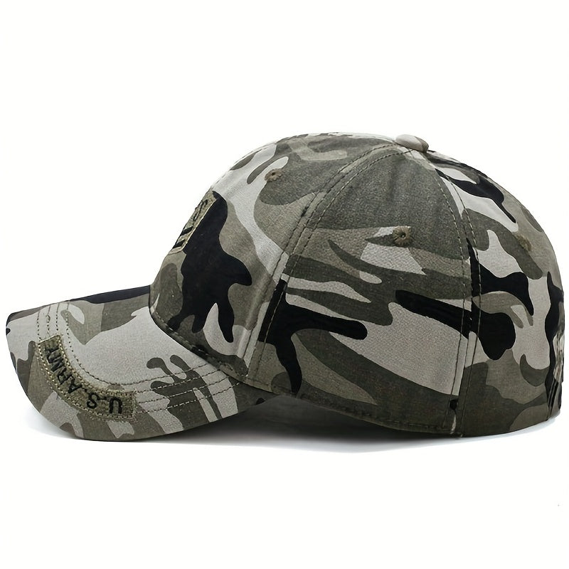 Camouflage Men's Baseball Cap Sunshade Hat Outdoor Peaked Cap