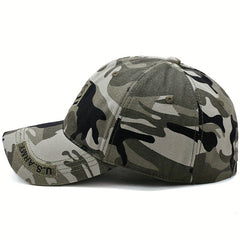 Camouflage Men's Baseball Cap Sunshade Hat Outdoor Peaked Cap