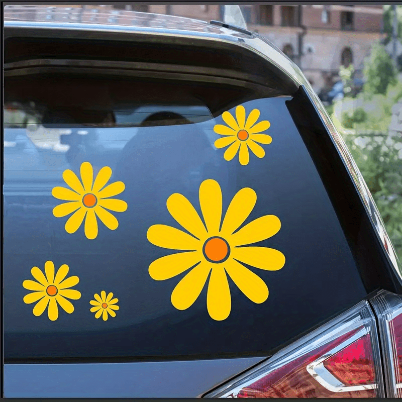 Daisy Car Sticker Set - Warm and Cozy Family Decor