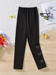 Butterfly Girls Casual Legging Pants High Waist For Dance Yoga Outfit