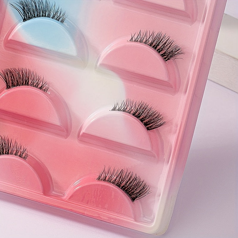 Natural Curly Half Lashes - Add Volume for Dating and Parties