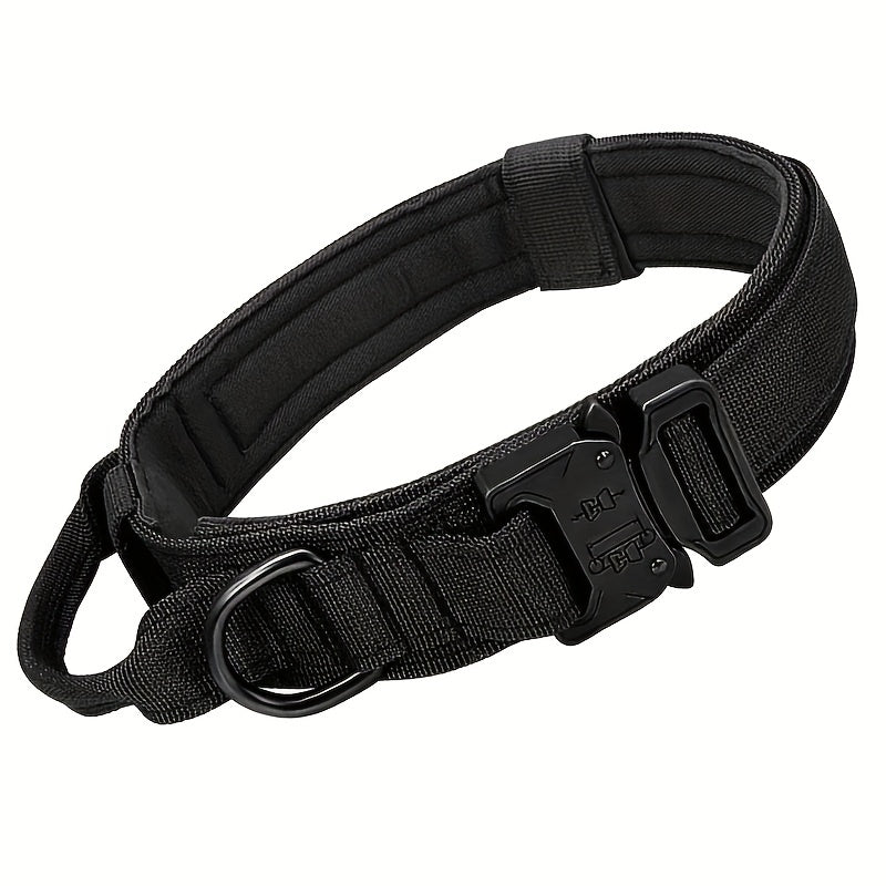Nylon Tactical Dog Training Collar for Large & Medium Dogs