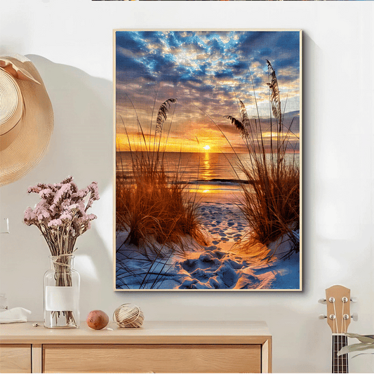 1000pcs Beach Sunset Jigsaw Puzzle Challenging DIY Brain Teaser