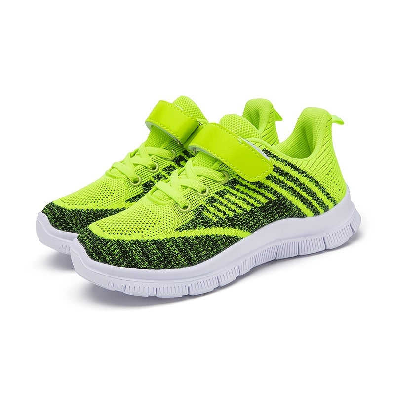 Breathable Woven Sneakers For Boys - Lightweight Anti Slip Low Top Sneakers