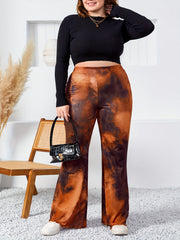  Boho Pants Women's Tie Dye Flared Trousers