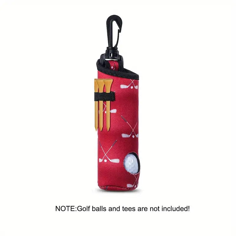 Neoprene Golf Ball Pouch Holder Carry Bag Multicolor Portable Golf Accessories
