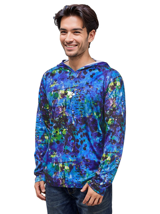 Men's UPF 50 Sun Protection Hoodie Long Sleeve Quick Dry Tops
