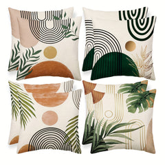 Bohemian Style Pillowcase Set Abstract Sunset Decor