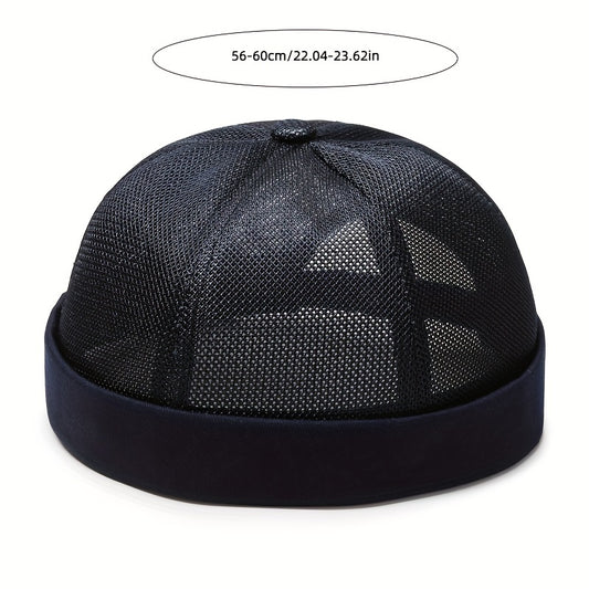 Breathable Mesh Brimless Hat for Men and Women