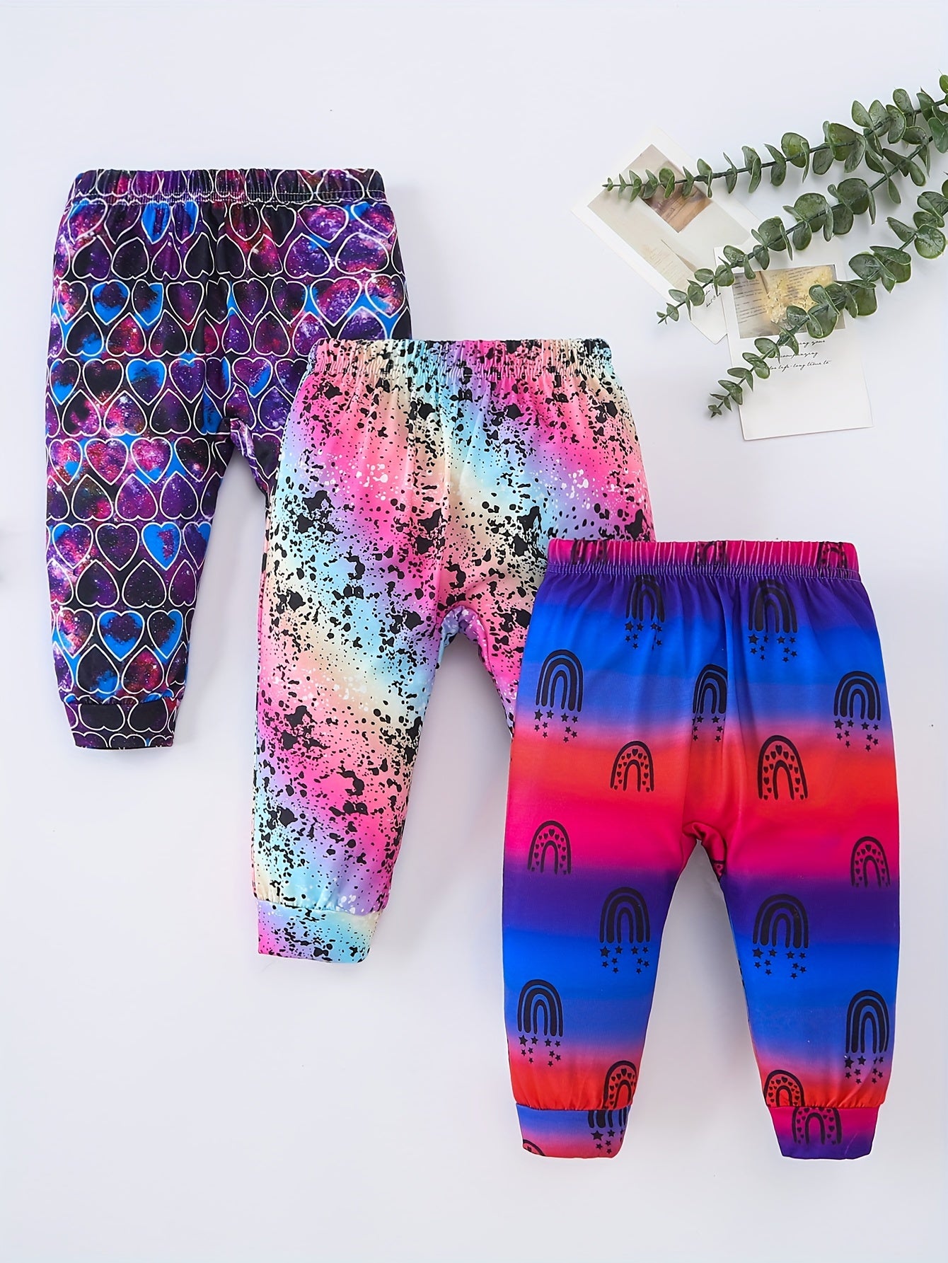 3pcs Baby Boys Casual Elastic Waist Sports Pants for Spring Autumn