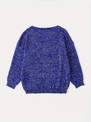 Long Sleeve Drop Shoulder Sweater Loose Casual Sweater Women's Clothing