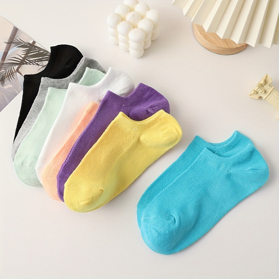 8 Pairs Low Cut Ankle Socks Women's Stockings