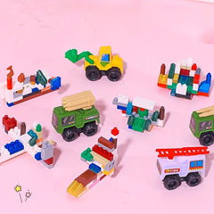 Small Car Building Blocks Toy Puzzle - Parent Child Interactive Toy