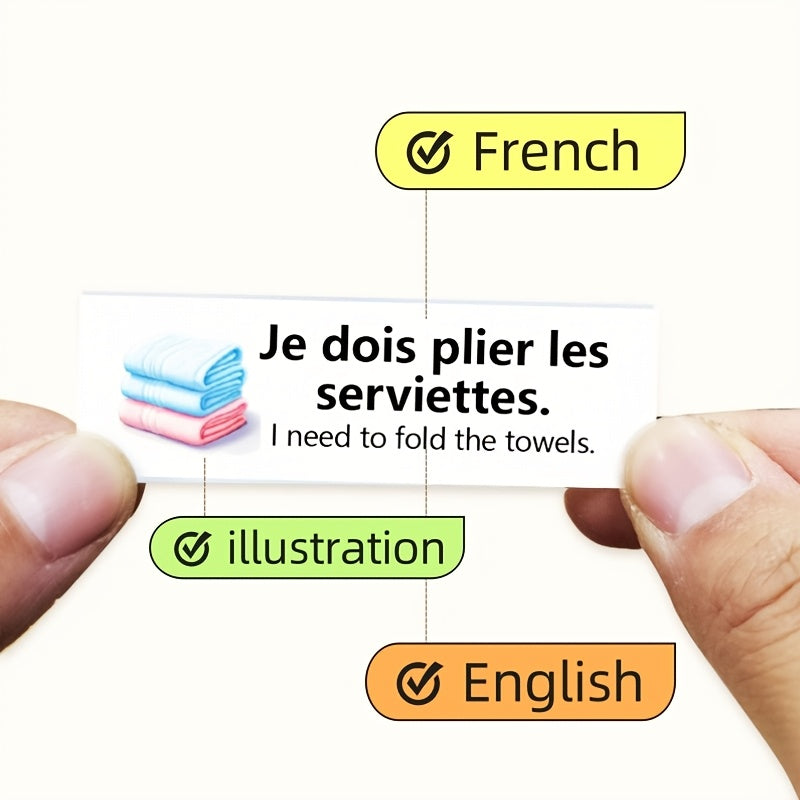 French Phrase Sticker Set 10 Sheets - Practical Conversations