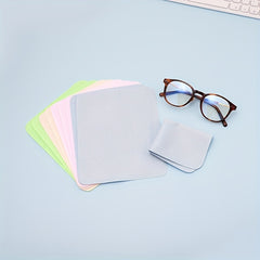 10pcs Microfiber Cleaning Cloth for Glasses Lens Screens & More